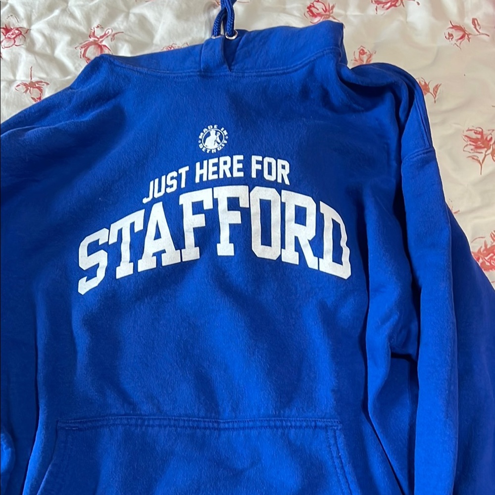 Blue 'Just Here for Stafford' Hoodie